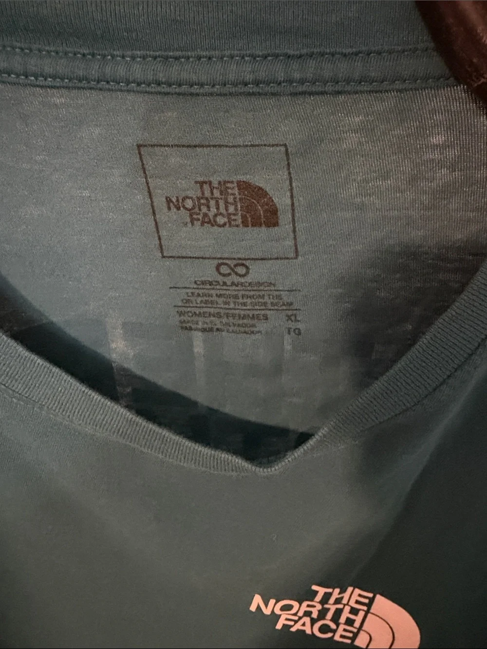 The North Face Teal Logo Short Sleeve Tee - Picture 2 of 3